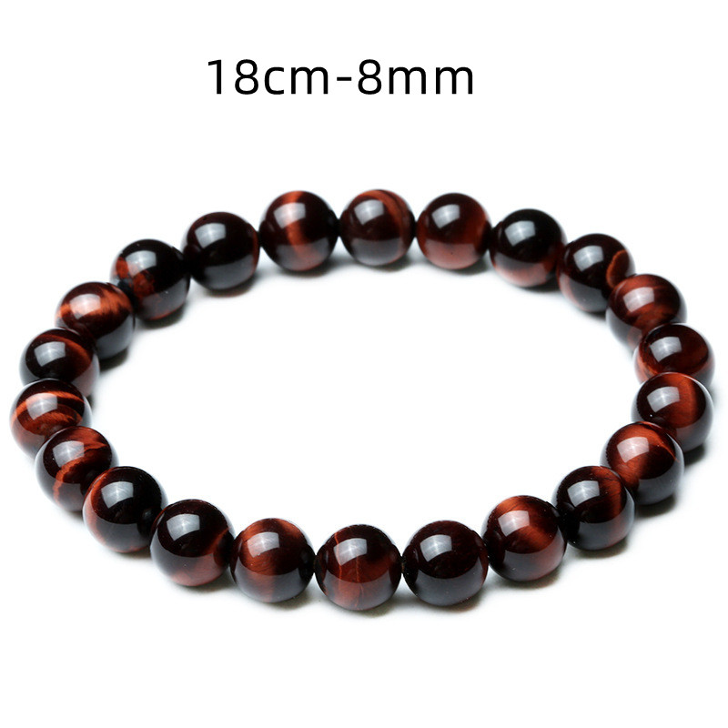 Red Tiger Eye Beaded Bracelet – Vintage Style, Energy & Focus
