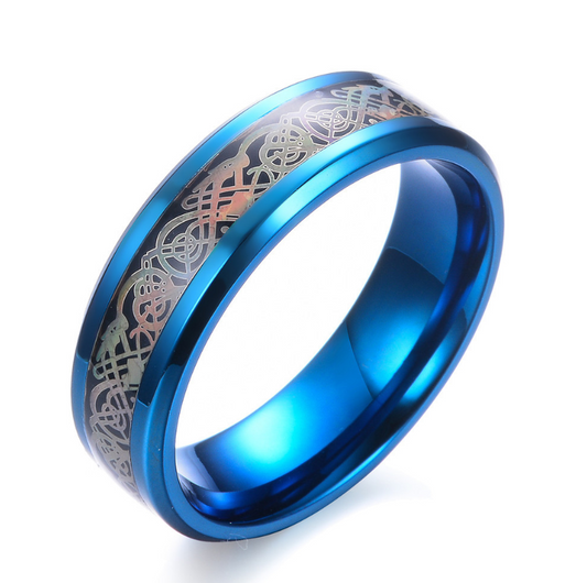 Titanium Steel Dragon Ring – Unisex Punk Style Jewelry