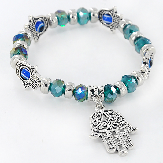 Devil’s Eye Beaded Bracelet – Unisex Protective Amulet